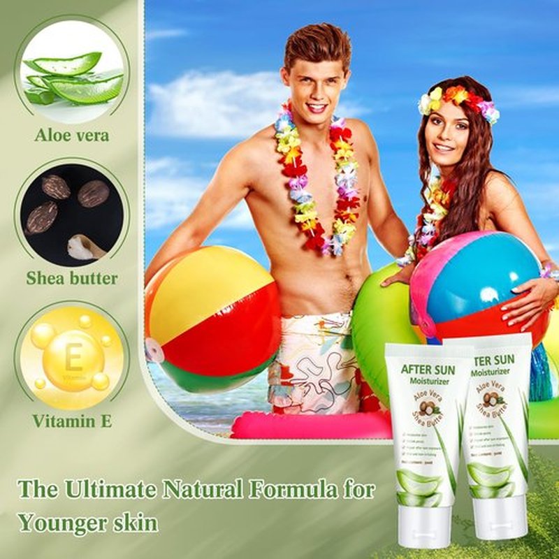 Dansib After Sun Lotion Mini Aloe Vera Lotion Bulk Travel, 1 oz Travel Size Aloe Vera Skin Moisturizer for Sunburn Relief Organic Mini Sunscreen Bulk Moisturizing for Face and Body(12 Pcs)