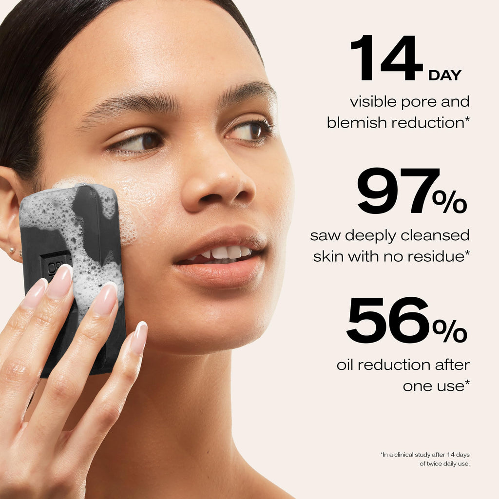 Erno Laszlo Sea Mud Deep Cleansing Face Wash Bar, Detox Charcoal Soap Bar with Dead Sea Mud, Removes Excess Oil, Unclogs Pores, Gently Exfoliates & Purifies Skin, For Oily, Blemish-Prone Skin, 1.7 oz