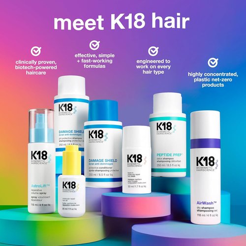 K18 PEPTIDE PREP™ Detox Clarifying Shampoo - Color-Safe, pH-Optimized Cleanse for Product Buildup