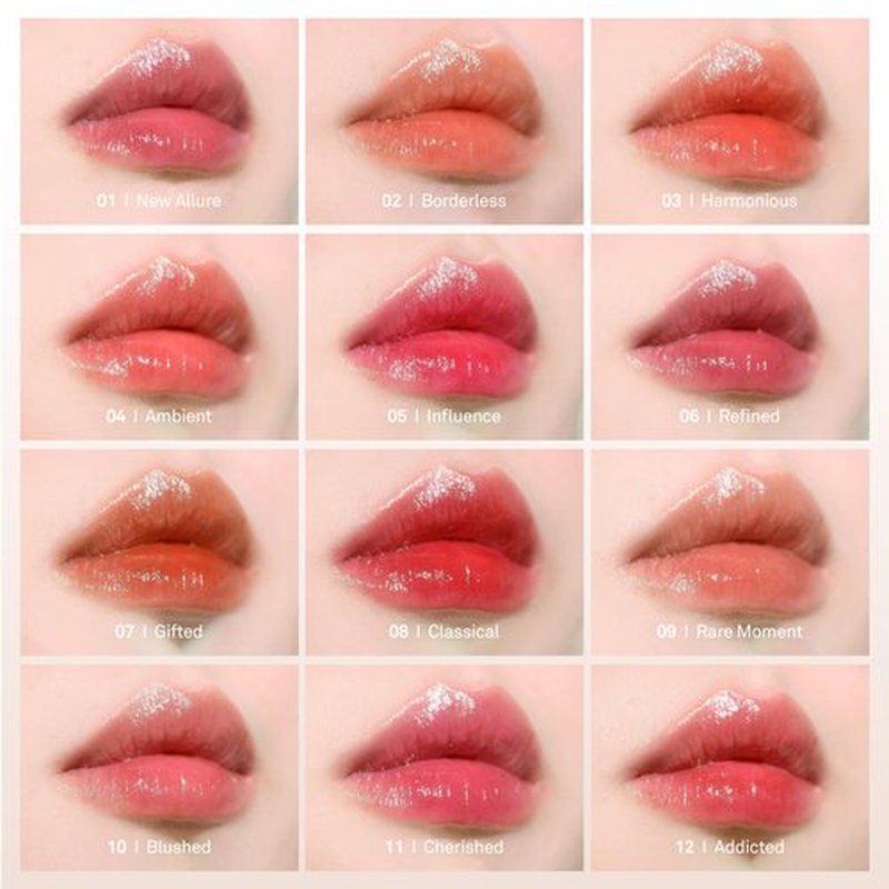 HINCE Mood Enhancer Water Liquid Glow - Non-Sticky & Waterproof Lip Stain for Women - Long Wearing Lip Gloss for Natural and Glass Glow - Moisturizing Liquid Makeup, 0.16 fl.oz. (HARMONIOUS)