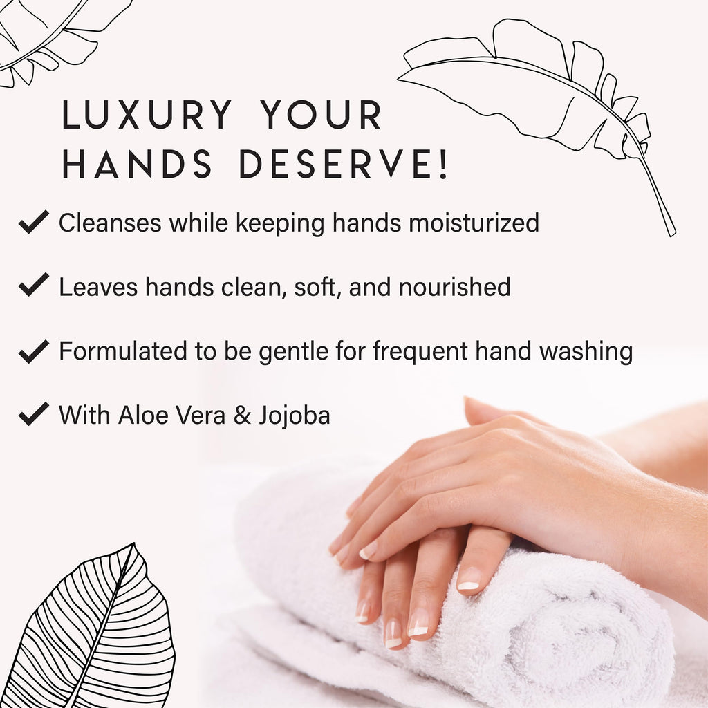ALURAM Hand Soap, Clean Beauty Collection Hand Wash with Coconut Water Base, Aloe Vera And Jojoba Oil,12 Fl Oz