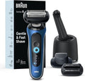 Braun Electric Shaver - Series 6 6177cc | Wet & Dry Shaving, Turbo & Gentle Modes, Blue