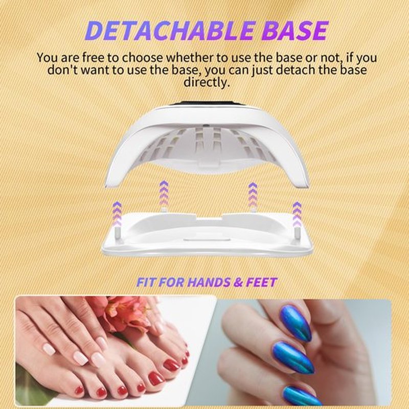 248W UV Nail Lamp Gel Nail Lamp UV Dryer with 63 Beads for Gel Nails LED Nail Lamp, Automatic Sensor and 4 Timer Settings Perfect for Home and Salon Use Professional Quality Nail Dryer (C4)