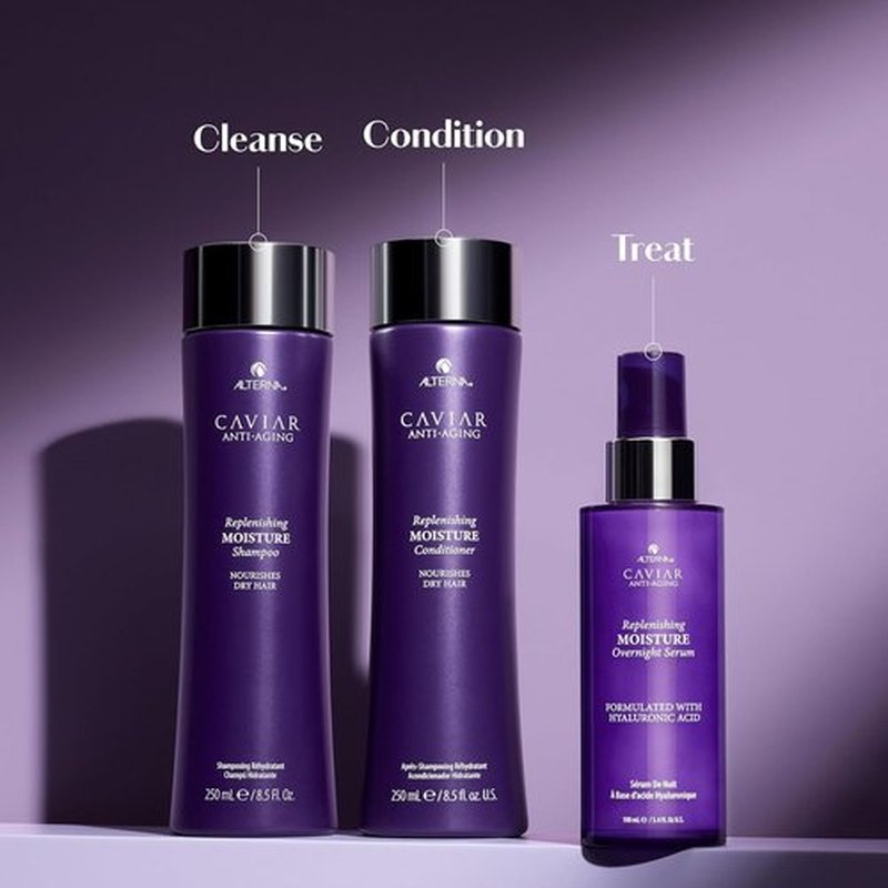 Alterna Caviar Anti-Aging Overnight Serum - Nourishing Leave-In Treatment for Dry, Damaged Hair | 3.4oz