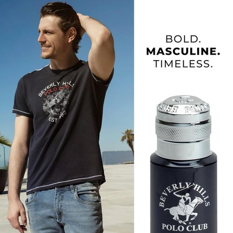 Beverly Hills Polo Club - Men's Natural Whole Body Deodorant Spray - Fresh French Cologne Scent | 4oz Sophisticated Gift
