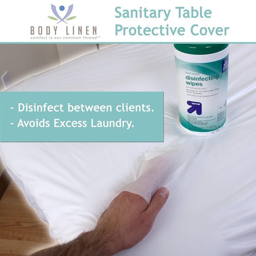 Body Linen Massage Table Cover - Waterproof & Machine Washable Protection for Your Table | Reusable Barrier