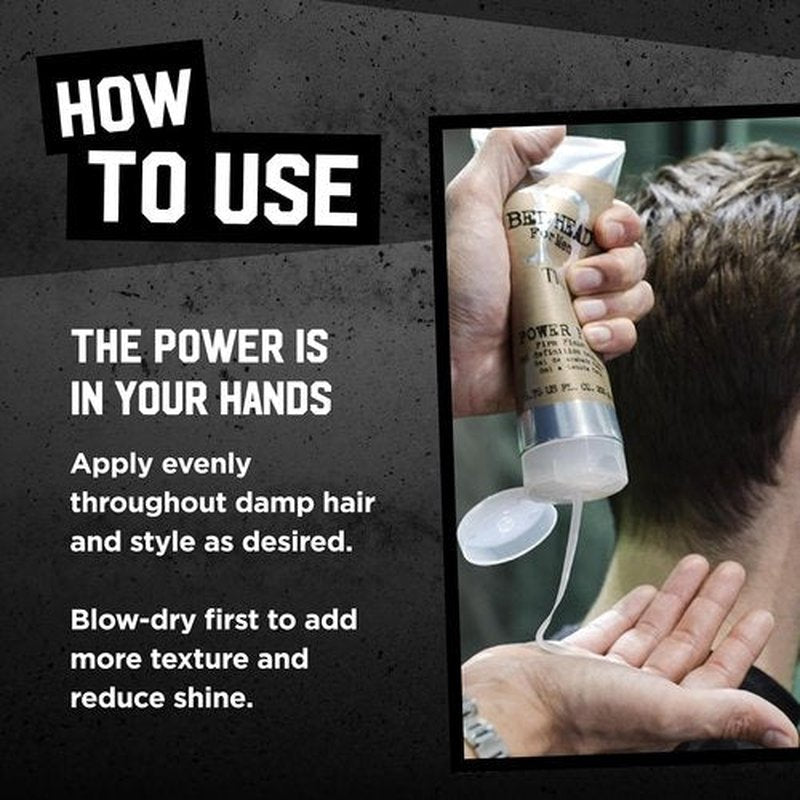 TIGI Bed Head Hair Gel for Men - Power Play 2-Pack | Firm Finish & Anti-Humidity, 6.76 Oz Each