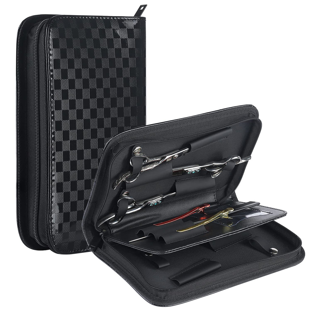 Large Hair Stylist Scissor Holder Pouch Cases for Hairdressers, Salon Tools Holster Bag, Pu Leather