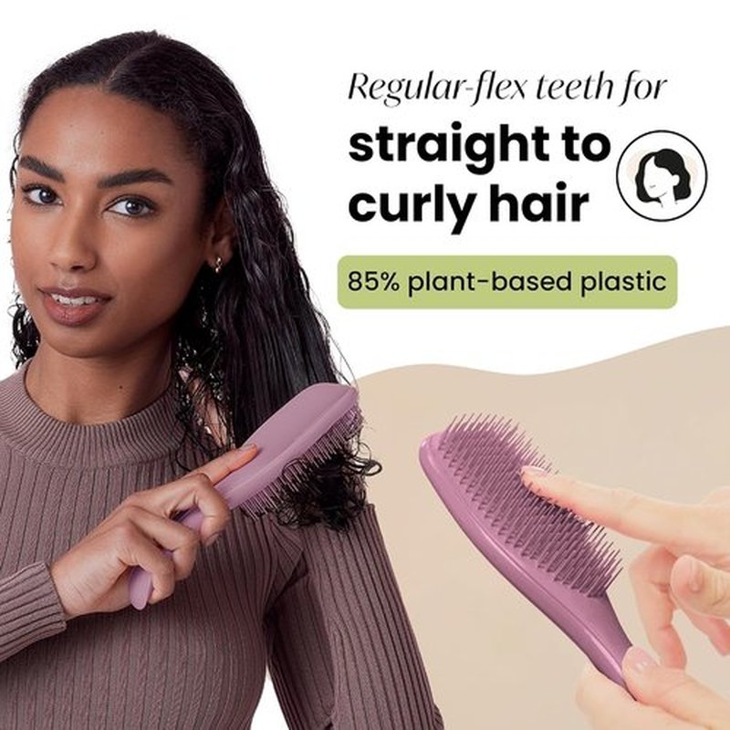Tangle Teezer Ultimate Detangler Brush - Plant-Based Design for Dry & Wet Hair, Earthy Purple