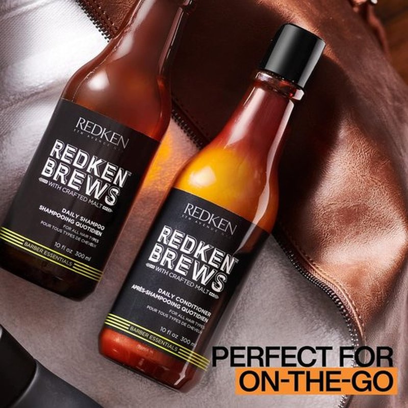 Redken Brews Daily Shampoo For Men - Lightweight Hydrating Cleanser For All Hair Types | 10 Fl Oz
