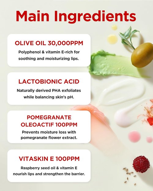 TOCOBO Vita Glazed Lip Mask - Vegan Overnight Treatment for Dry, Chapped Lips | Gentle Exfoliation with PHA | 0.68 oz