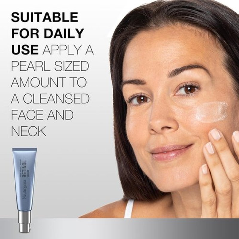 Neutrogena Rapid Wrinkle Repair Serum - Anti-Aging Retinol & Hyaluronic Acid for Fine Lines | 1 fl. oz