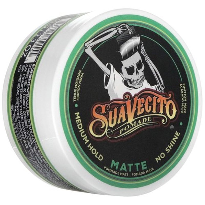 Suavecito Pomade - Matte Hair Paste for Natural Texture | Medium Hold, 2.3 oz, 1 Pack