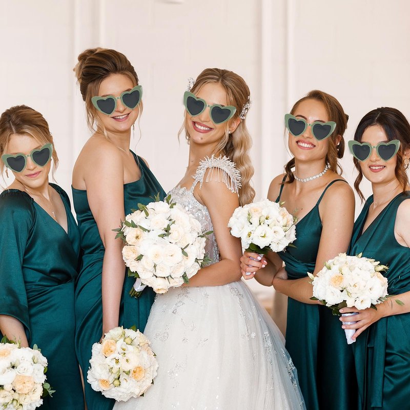 Whaline 18Pcs Sage Green Bridesmaid Proposal Gift Set Maid Matron of Honor Gift Hair Claw Clips Scrunchies Sunglasses for Wedding Bridal Shower Bachelorette Party Favors Supplies