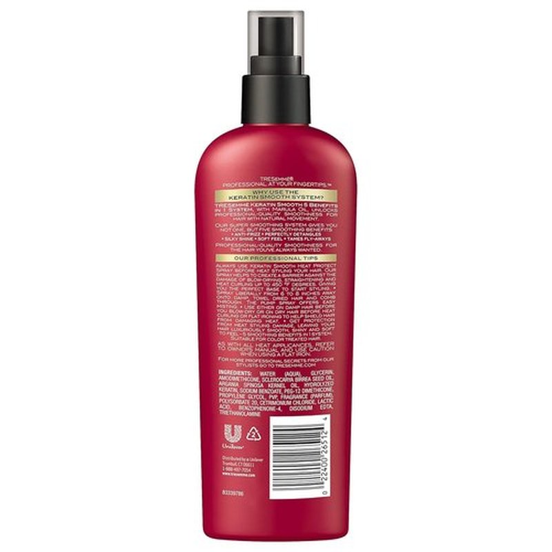 Tresemme Keratin Smooth Heat Defense Spray - Protects Hair From Heat Damage | 8 Ounce