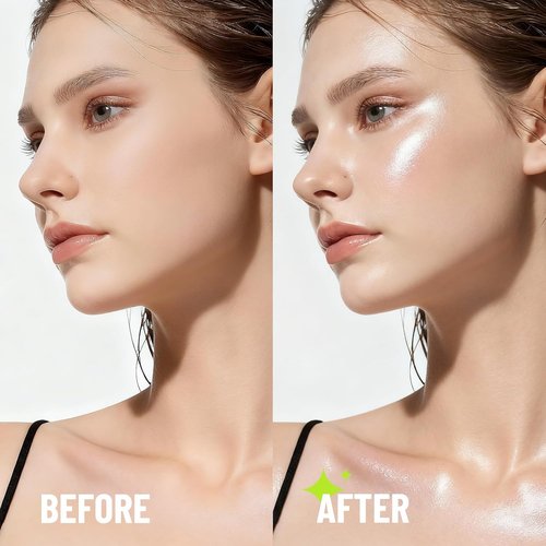 Glam Code Highlighter Stick - Creamy, Long-Lasting Natural Shimmer Glow | 2 Pack - Starlight White & Gold Coast