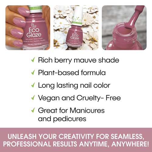 China Glaze EcoGlaze Nail Lacquer, Florgeous, 0.5 oz