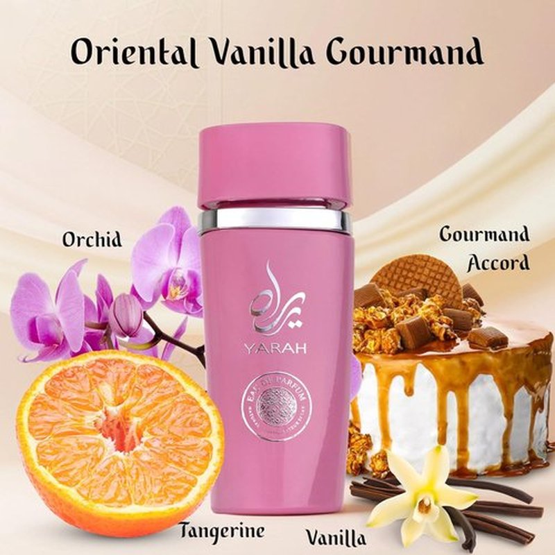 SAADAH Yarah Eau De Parfum for Women - 4.0 Fl. Oz | Luxurious Oriental Vanilla & Sweet Orchid Fragrance