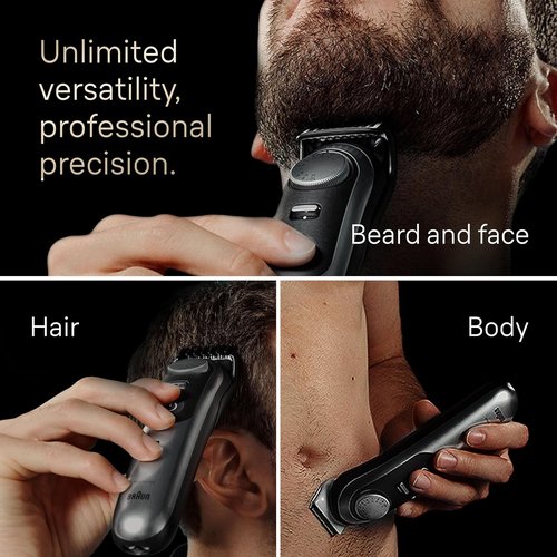 Braun Series 9 All-in-One Grooming Kit - 13-in-1 Beard Trimmer, Body Groomer & Hair Clipper for Men