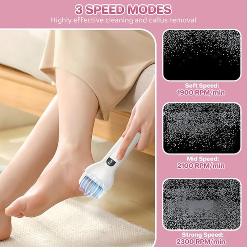 Electric Foot Callus Remover for Personal Care, Professional Pedicure Tool