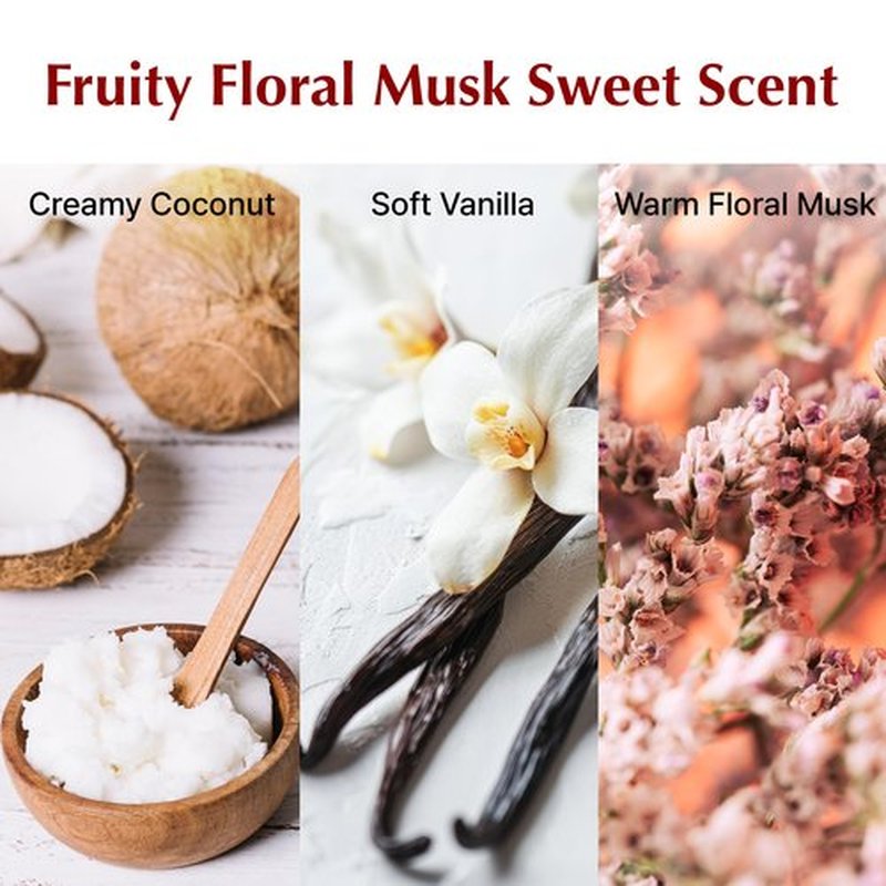 Monday Surf K Body Scrub Cream with Glycolic Acid – Moisturizing Vanilla floral Scent Exfoliating Scrub for Shaving Prep & Bumpy Skin – Vegan, Microplastic-Free, 9.5 oz