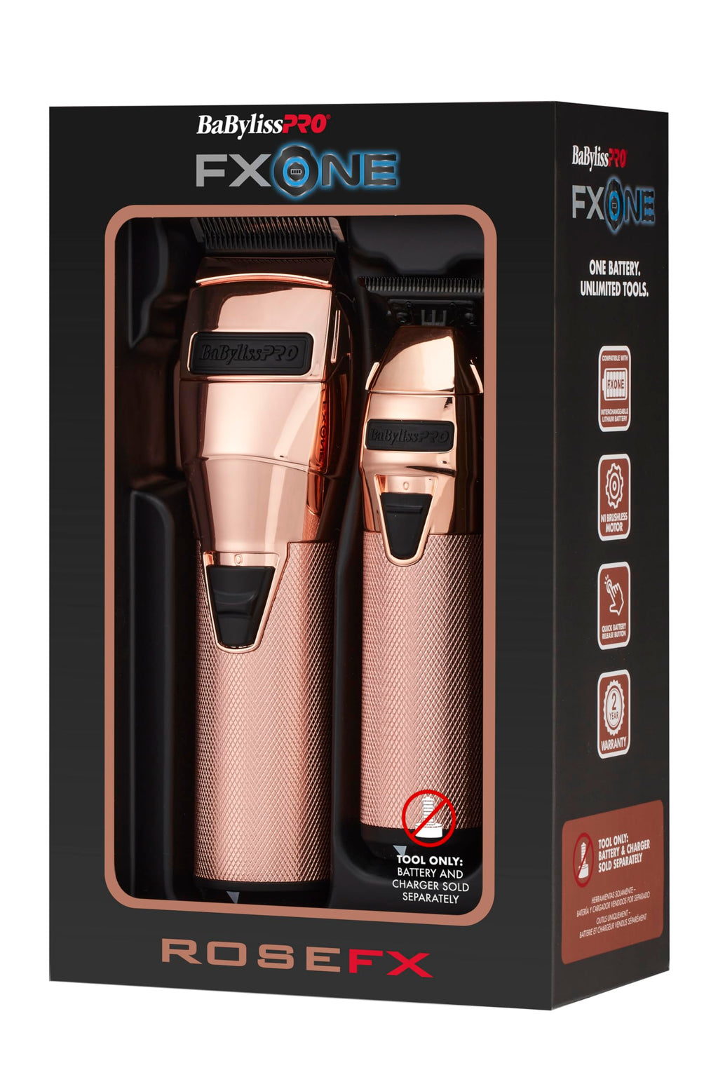 BabylissPRO® FXONE LimitedFX Rose Gold Tool Only Clipper + Trimmer Prepack