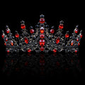 COCIDE Black & Red Crowns for Women Gothic Tiaras for Women Queen of Hearts Crown Accessories Costume Halloween Cosplay Princess Birthday Pageant Bride Headpieces