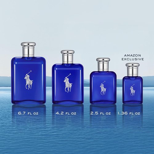Ralph Lauren Fragrances - Polo Blue Eau de Toilette - Men's Cologne - Fresh Aquatic Scent with Citrus & Sage