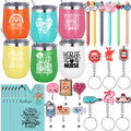 Patelai 36 Pcs Nurse Gifts for Women, 2026 Nurse Appreciation Gifts Bulk, 12 oz Tumbler Cute Pen Keychain Badge Reel Cards for 2026 Nursing Week Graduation Office Supplies