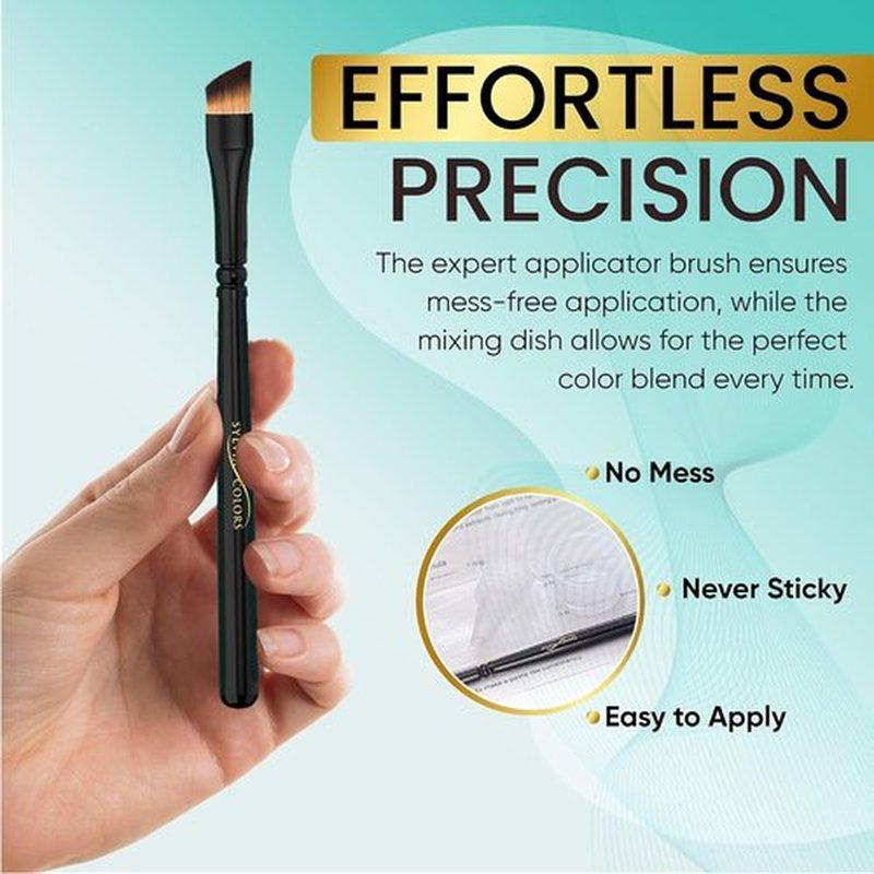 Skiennix Professional Dark Brown Hair Tint Kit - Waterproof Root Touch-Up Color, 25ml, Lasts 4-6 Weeks