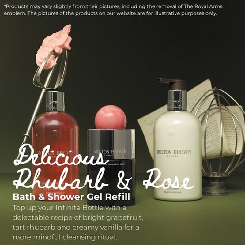 Molton Brown Delicious Rhubarb & Rose Bath & Shower Gel Refill 400 ml