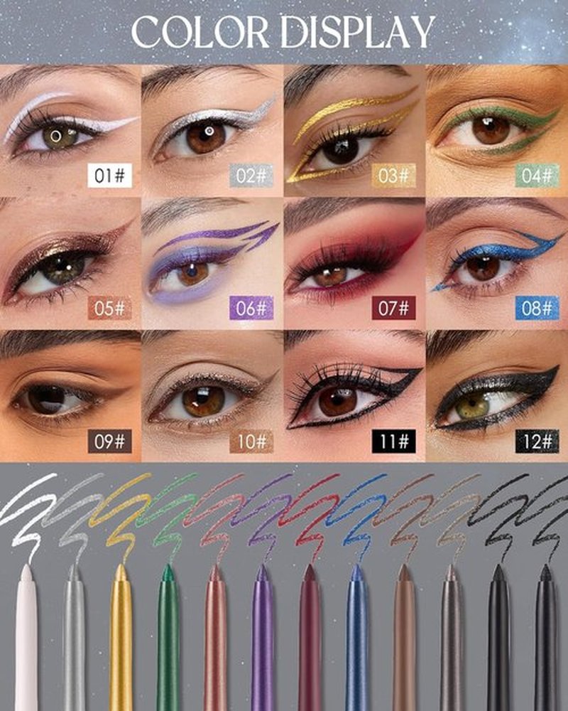 Regine Switzerland Waterproof Gel Eyeliner Pencil - Smooth, Long-Lasting, Hypoallergenic | White Matte