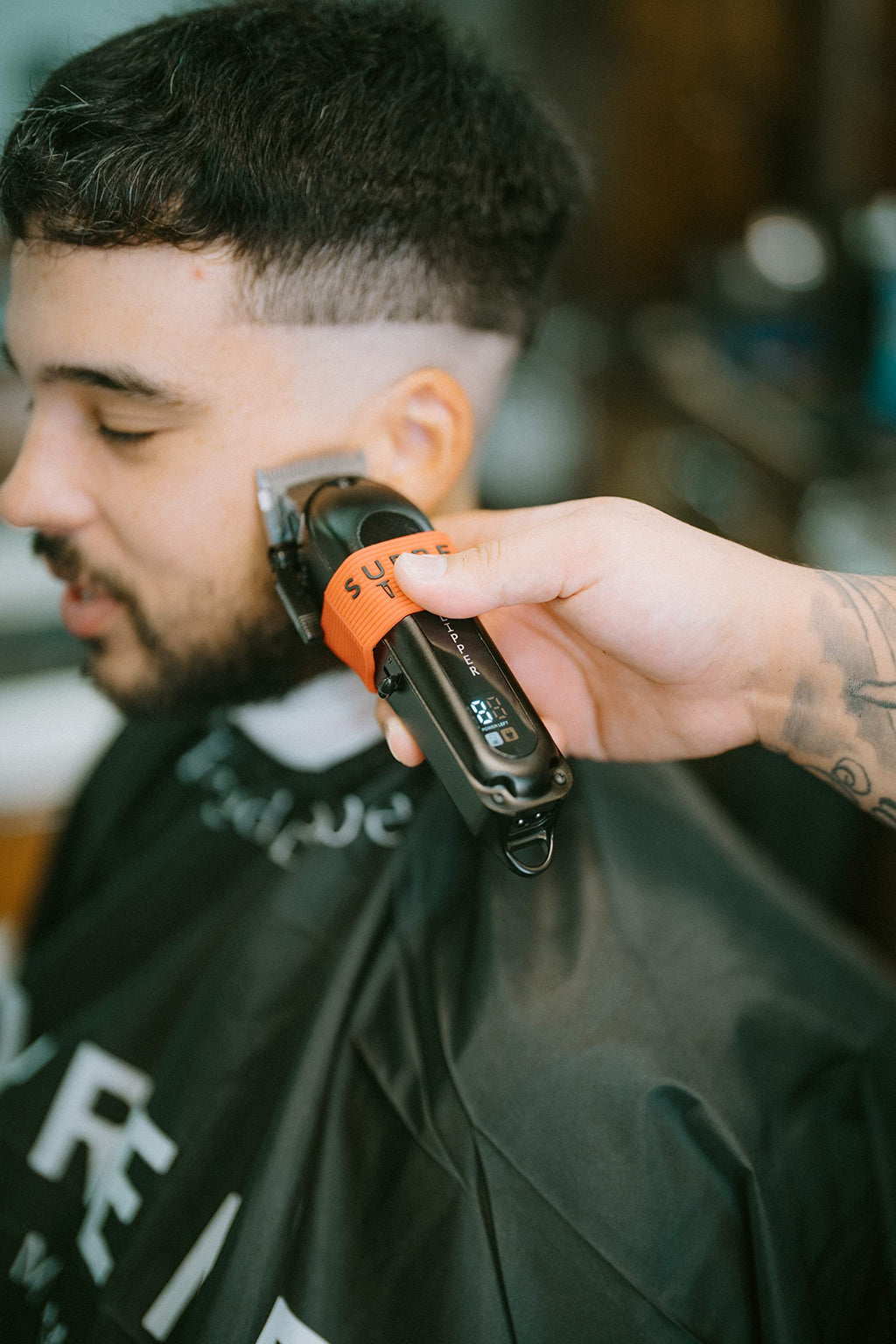 Supreme Trimmer Pro Clipper All Metal w/Taper Blade | 300 Min Run Time Professional Hair Clipper Set, Cordless Beard Trimmer | STC5030 Black