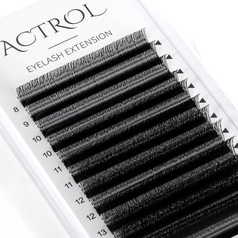 ACTROL U Lashes Extensions Black 0.07mm C Curl 8-15mm Mix 4D Volume Individual Professional UU Eyelashes Extension U Shaped Easy Fan Lashes