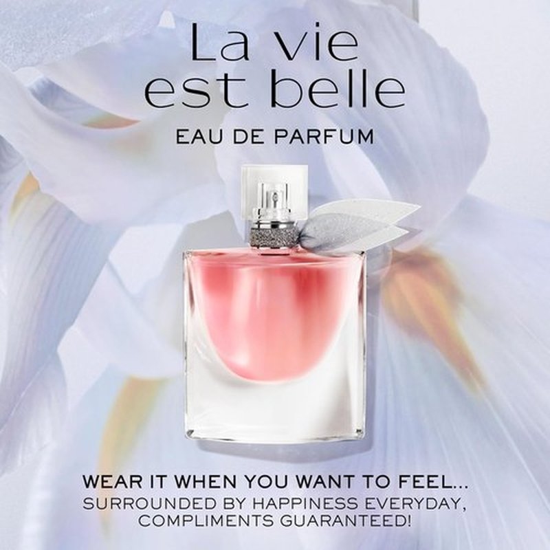 Lancôme La Vie Est Belle Eau de Parfum - Long-Lasting Floral Fragrance with Iris, Patchouli & Vanilla - 3.4 oz