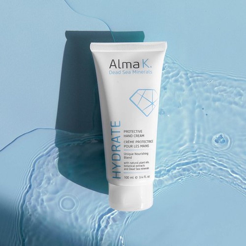 Alma K Protective Hand Cream - Daily Deep Hydration Hand Lotion - Rich, Soothing Non-Sticky Cocoa Butter Lotion - White Tea and Neroli Scent - 3.4 oz