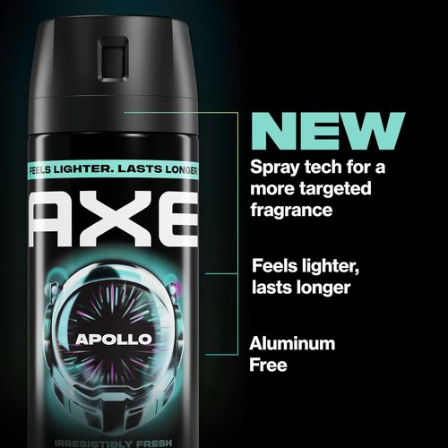 AXE Body Spray - Apollo 48-Hour Freshness | Aluminum-Free, 3 Count, 2.9 oz Each