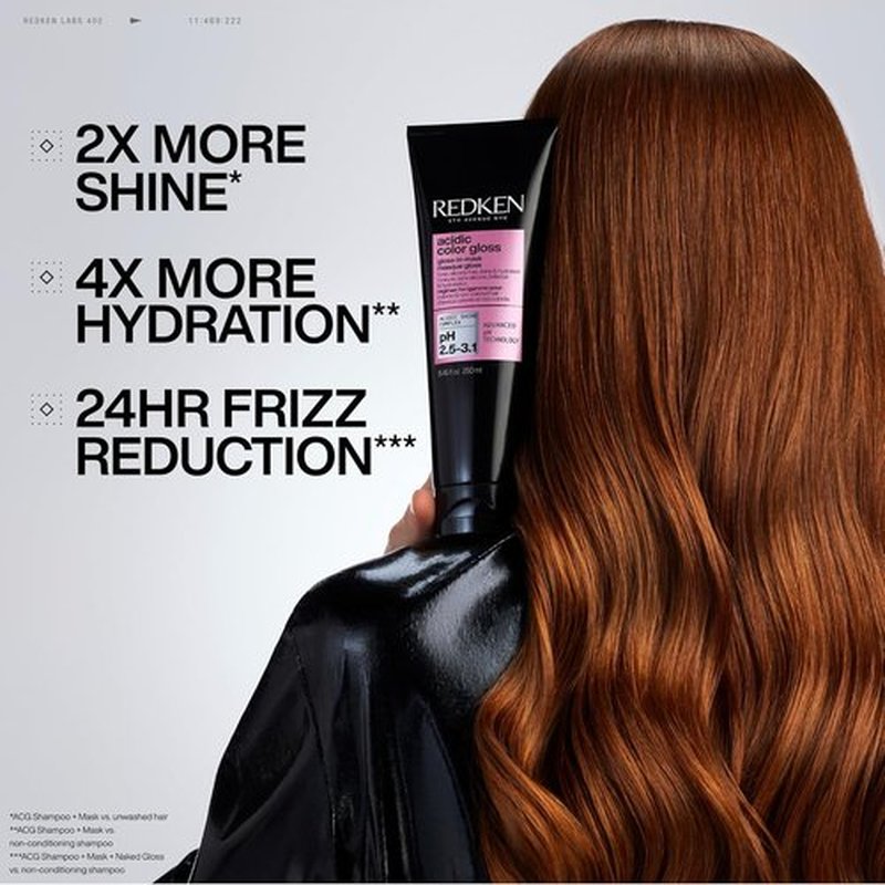 Redken Acidic Color Gloss - 1-Minute High Shine Hair Treatment | Deep Hydration for Dull or Color-Treated Hair