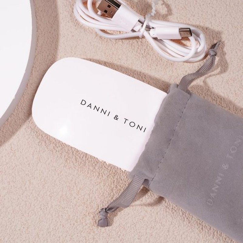 DANNI & TONI UV LED Nail Lamp 6W Mini Nail Dryer for Gel Nail Polish Professional Nail Curing Lamp Travel Size