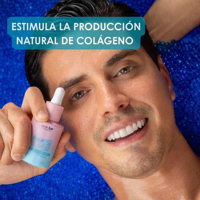 PINK UP, Hyaluronic Acid Serum| Hyaluronic Acid| Face Serum| Deep hydration to facial skin| Minimizes expression lines| Dalays the sings of aging | Model PKSK07