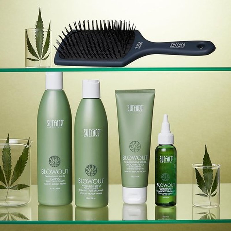 Surface Hair TK2 Paddle Brush - Professional Heat Resistant Styling Tool for Smooth, Shiny Hair