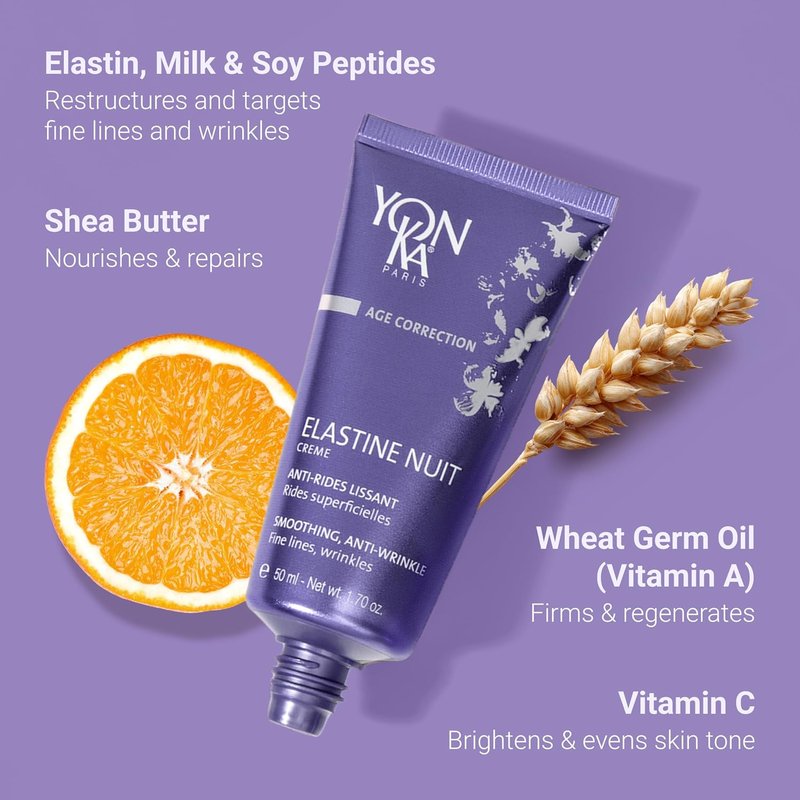Yonka Elastine Anti-Aging Face Cream - Smooths Wrinkles & Firms Skin | Deep Hydration with Vitamins A, C & E