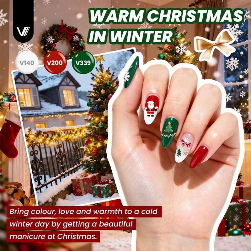 VANREESA 148Pcs Gel Nail Polish Kit with U V Light Almond Nail Tips Nail Drill -60 All Seasons Colors Gel Polish Set with 6Pcs Base Top Coat Gel Nail Kit for Beginners with Everything Gifts for Women