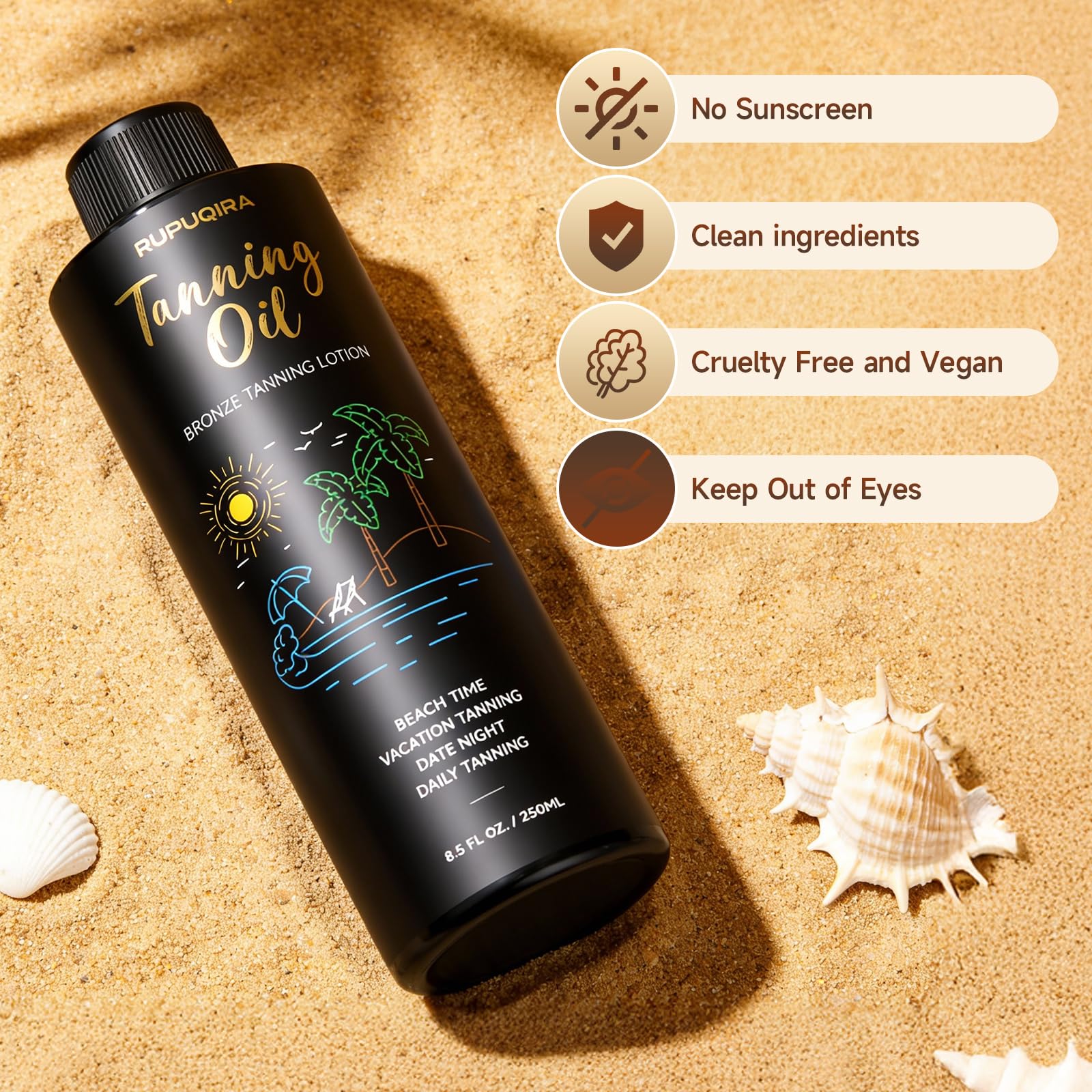 8.5 Fl Oz Professional Sunless Spray Tan Solution for Spray Tan Gun, Natural Botanical Bronzer Formula, Fast-Drying, Streak-Free, Long-Lasting Deep Bronze Glow, Self Tanning Liquid for Salon & Home