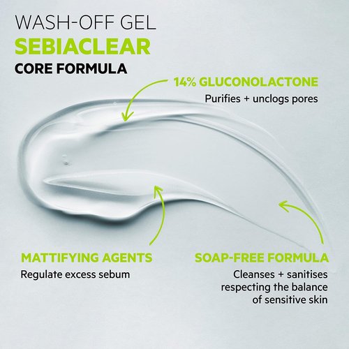 SVR Sebiaclear Cleansing Gel - Purifying Formula for Oily Skin | 400ml (13.53 Fl Oz)