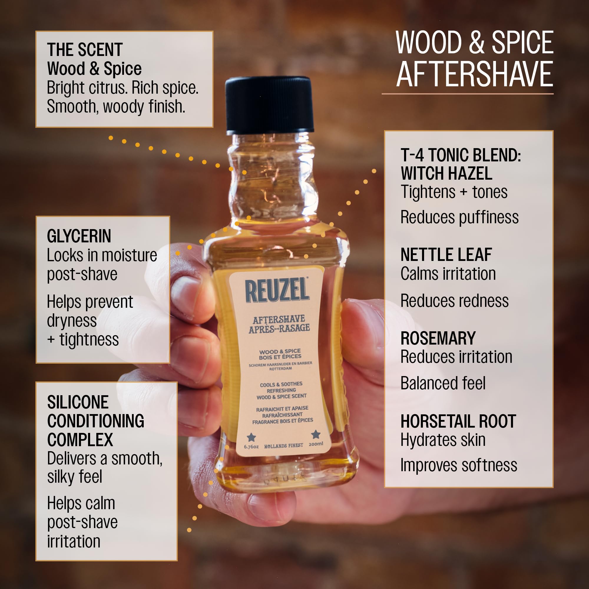 REUZEL Aftershave, Cools and Hydrates, Soothes Skin, Crisp and Defined Formula, For All Skin Types