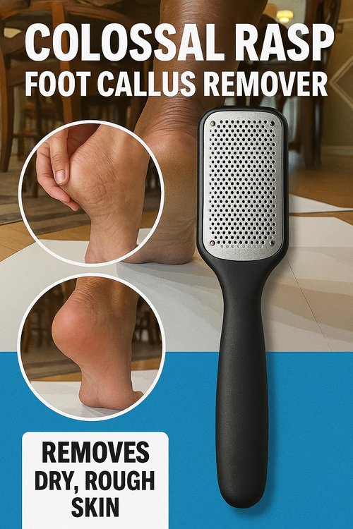 CHICSO 2 PCS Stainless Steel Profession Foot Callus Remover with Storage Bag