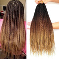 7 Packs Goddess Box Braids Crochet Hair 14 Inch Ombre Prelooped Crochet Box Braids Crochet Hair for Black Women Braiding Hair (14 Inch 7 Pack, 1B/30/27)