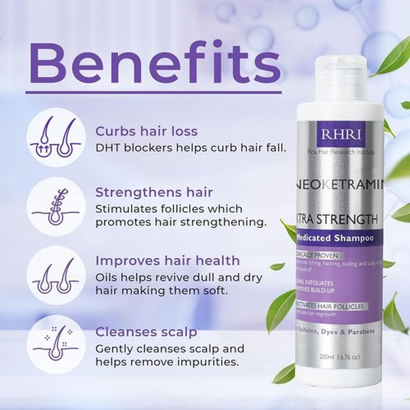 Skiennix Anti-Fungal Shampoo - Medicated Formula for Dandruff & Folliculitis | Soothes Itchy Scalp | Paraben-Free