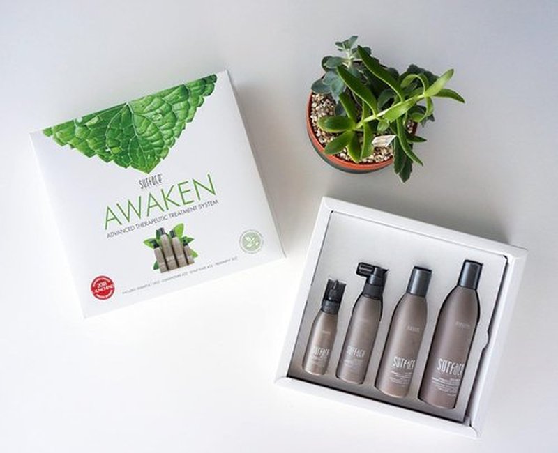 Surface Hair Awaken Kit - Shampoo, Conditioner & Scalp Elixir for Thinning Hair & Hair Loss